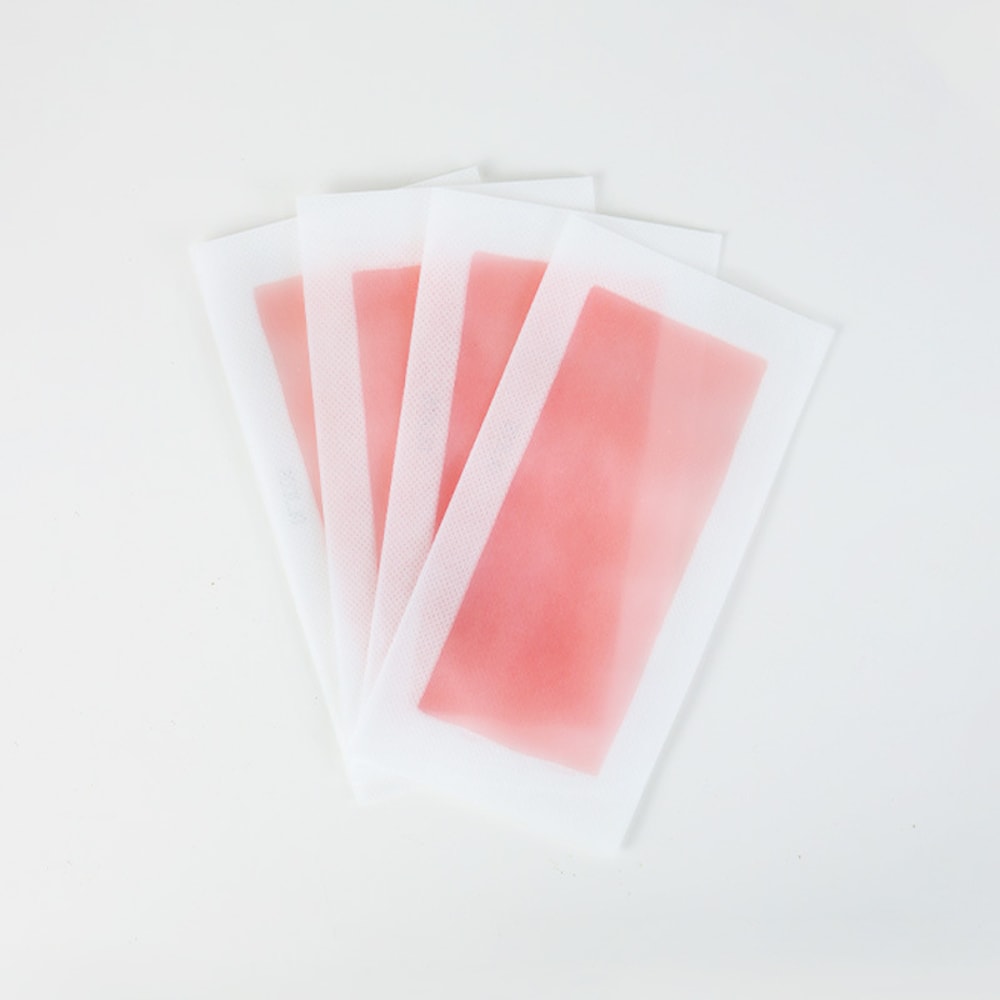 Portable Hair Removal Wax Paper, Disposable Beeswax Depilatory Paper for Facial Lip, Eyebrow, and Beard