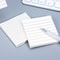 Simple Sticky Notes Tearable Grid Lined Notepad SelfAdhesive Message Stickers For School Office Stu 1