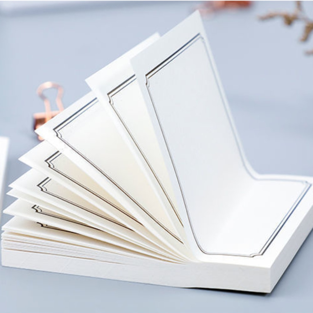 Simple Sticky Notes Tearable Grid Lined Notepad SelfAdhesive Message Stickers For School Office Stu 2