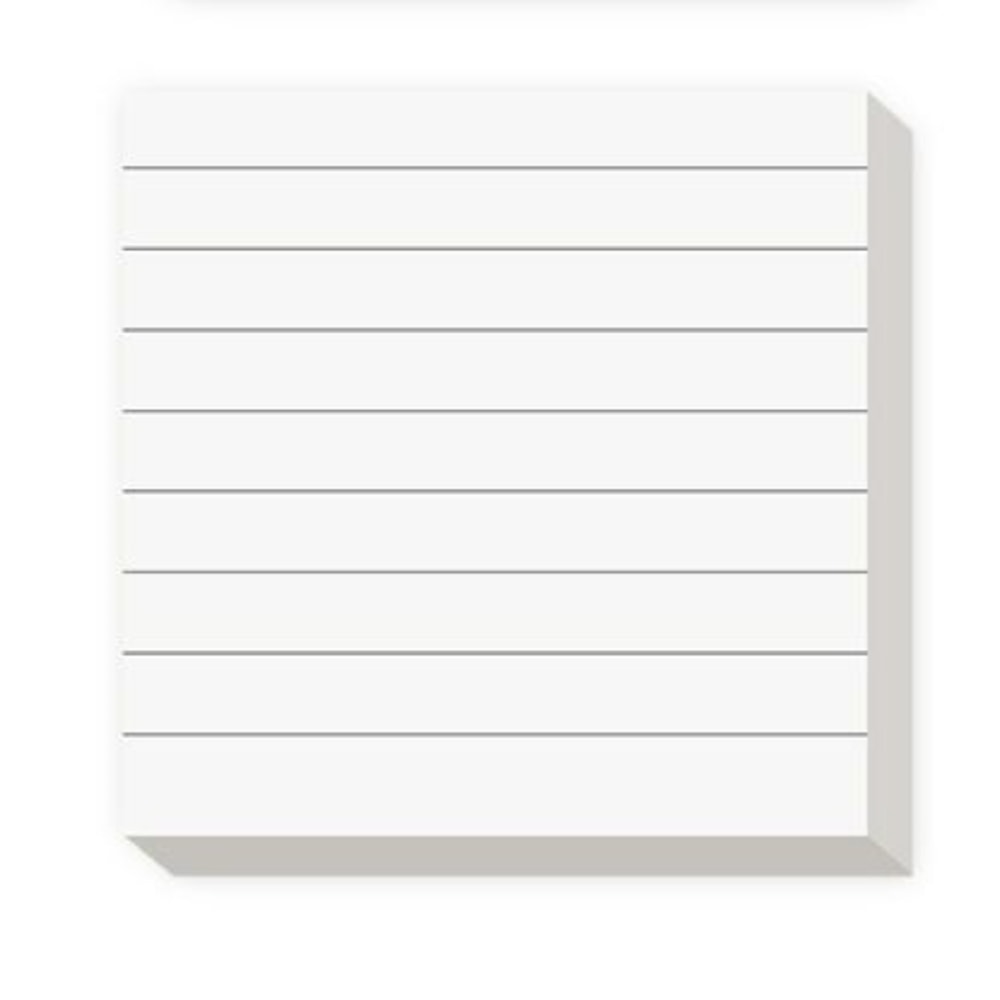 Simple Sticky Notes Tearable Grid Lined Notepad SelfAdhesive Message Stickers For School Office Stu 4