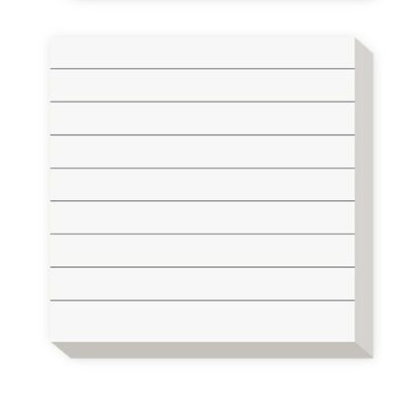 Simple Sticky Notes Tearable Grid Lined Notepad SelfAdhesive Message Stickers For School Office Stu 4