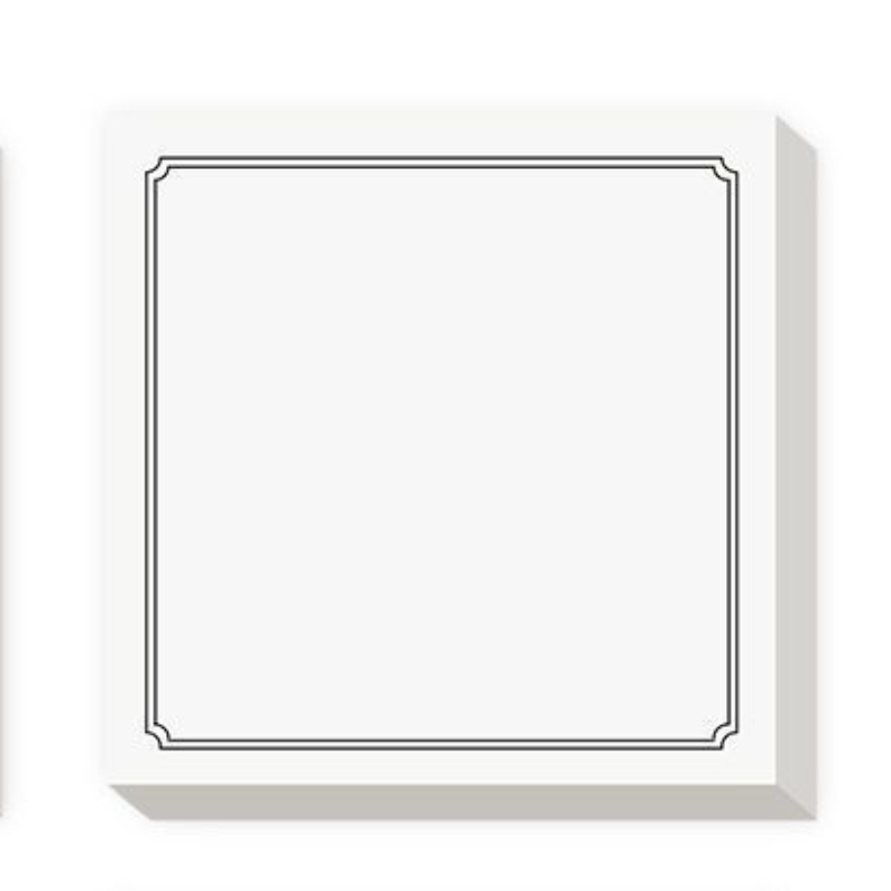 Simple Sticky Notes Tearable Grid Lined Notepad SelfAdhesive Message Stickers For School Office Stu 5