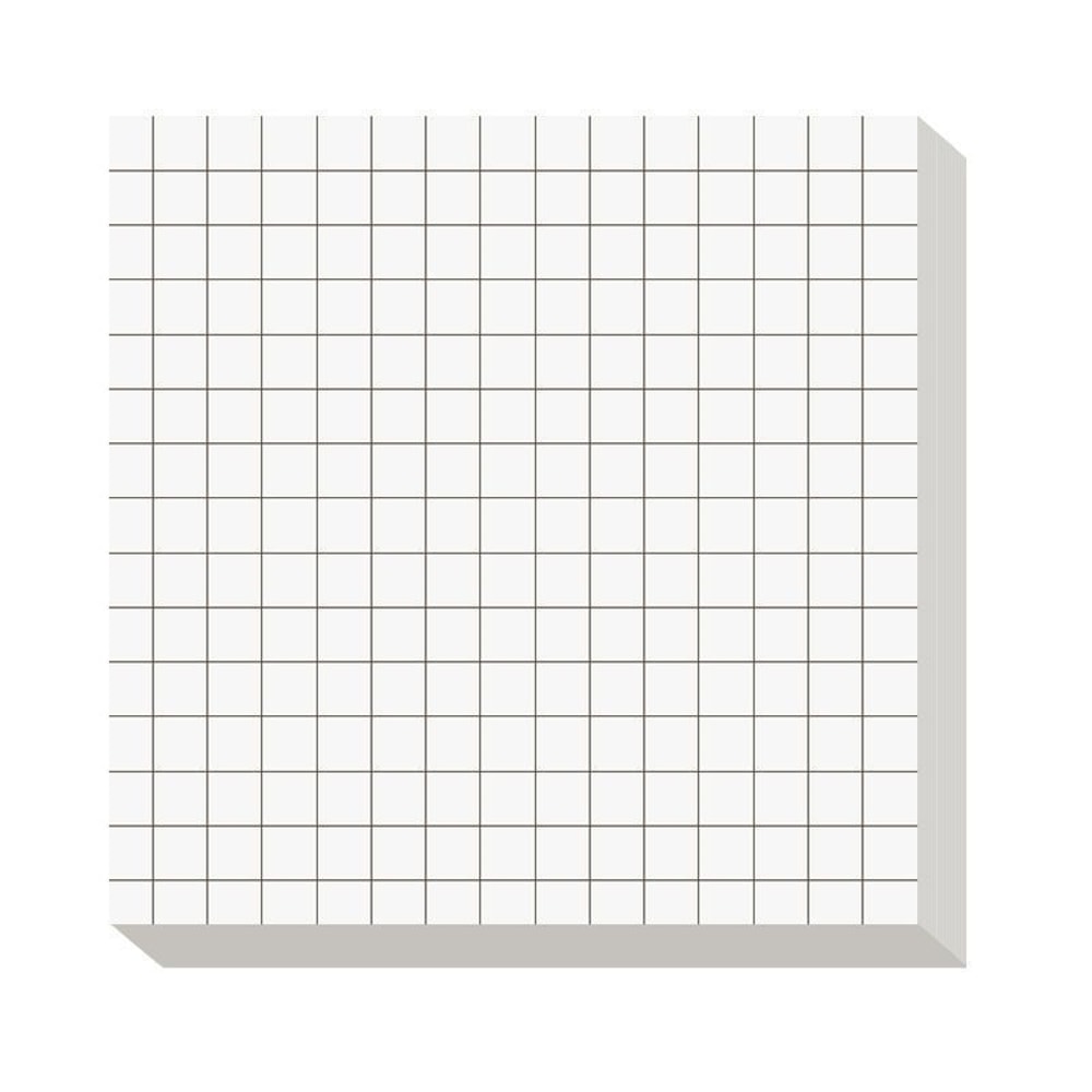 Simple Sticky Notes Tearable Grid Lined Notepad SelfAdhesive Message Stickers For School Office Stu 6