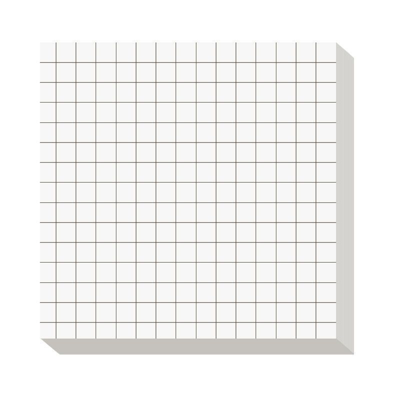 Simple Sticky Notes Tearable Grid Lined Notepad SelfAdhesive Message Stickers For School Office Stu 6
