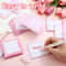 Self-Adhesive Pink Bow Sticky Notes, Tear-Off Memo Pad, School Office Reward Gift
