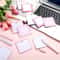 Self-Adhesive Pink Bow Sticky Notes, Tear-Off Memo Pad, School Office Reward Gift