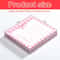Self-Adhesive Pink Bow Sticky Notes, Tear-Off Memo Pad, School Office Reward Gift