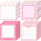 Self-Adhesive Pink Bow Sticky Notes, Tear-Off Memo Pad, School Office Reward Gift