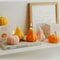 Pumpkin Shaped Scented Candle Wedding Gifts Autumn Ornaments For Parties 1