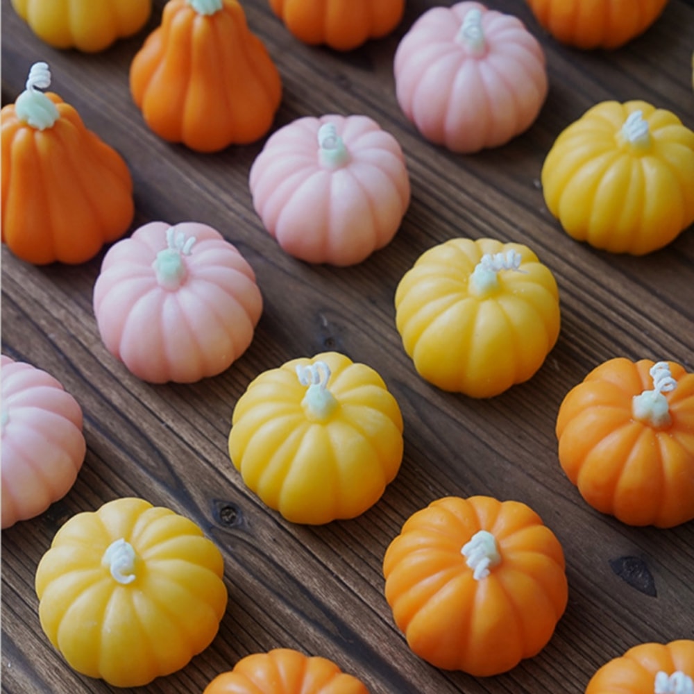 Pumpkin Shaped Scented Candle Wedding Gifts Autumn Ornaments For Parties 2