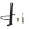 Black Dirt Bike Stand, Iron Motorcycle Kickstand Nonslip with Spring Hardware for Foot Support