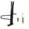 Black Dirt Bike Stand, Iron Motorcycle Kickstand Nonslip with Spring Hardware for Foot Support