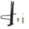 Black Dirt Bike Stand, Iron Motorcycle Kickstand Nonslip with Spring Hardware for Foot Support