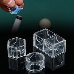moisture-proof grids acrylic box snooker pool chalk holder, protective storage box