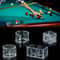 Moisture-proof Grids Acrylic Box Snooker Pool Chalk Holder, Protective Storage Box