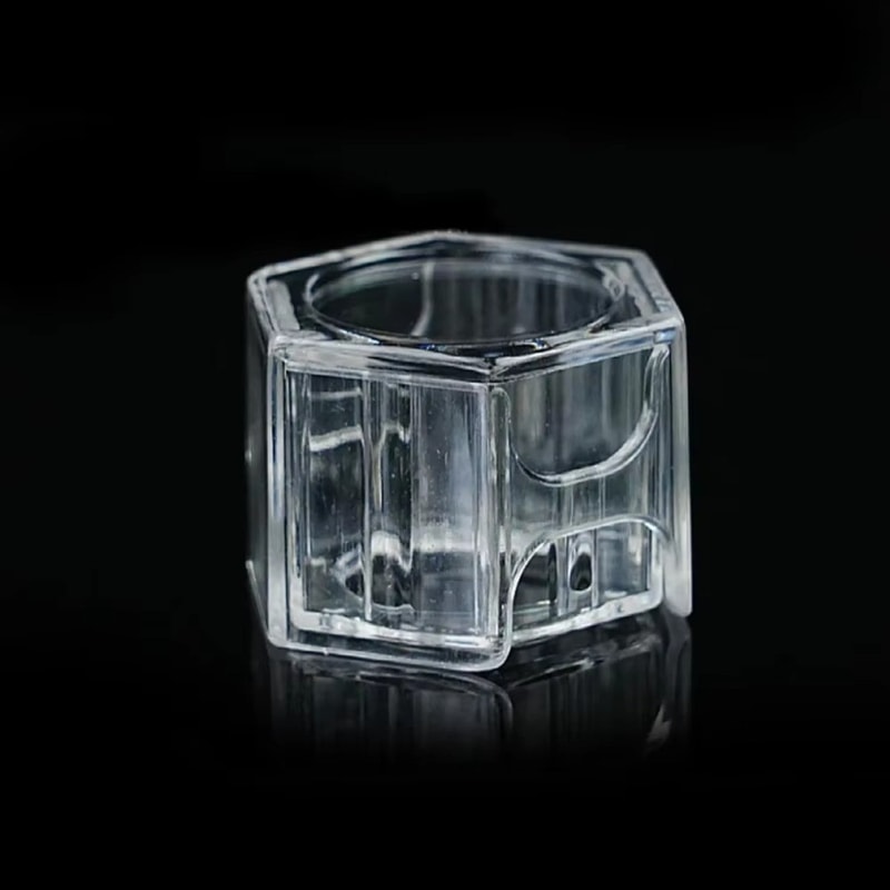 Moisture-proof Grids Acrylic Box Snooker Pool Chalk Holder, Protective Storage Box