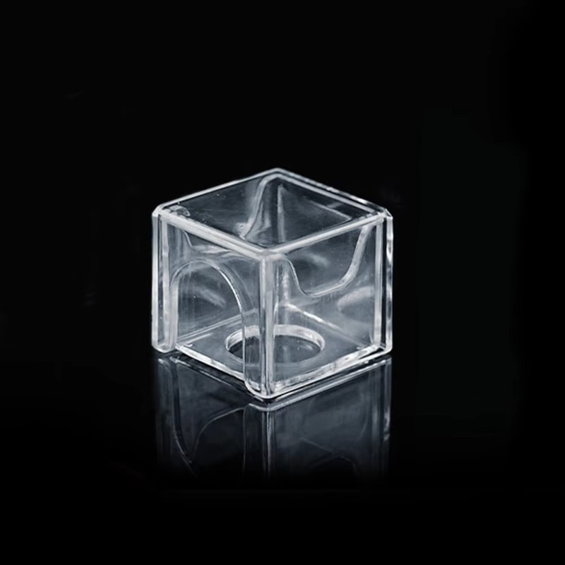 Moisture-proof Grids Acrylic Box Snooker Pool Chalk Holder, Protective Storage Box