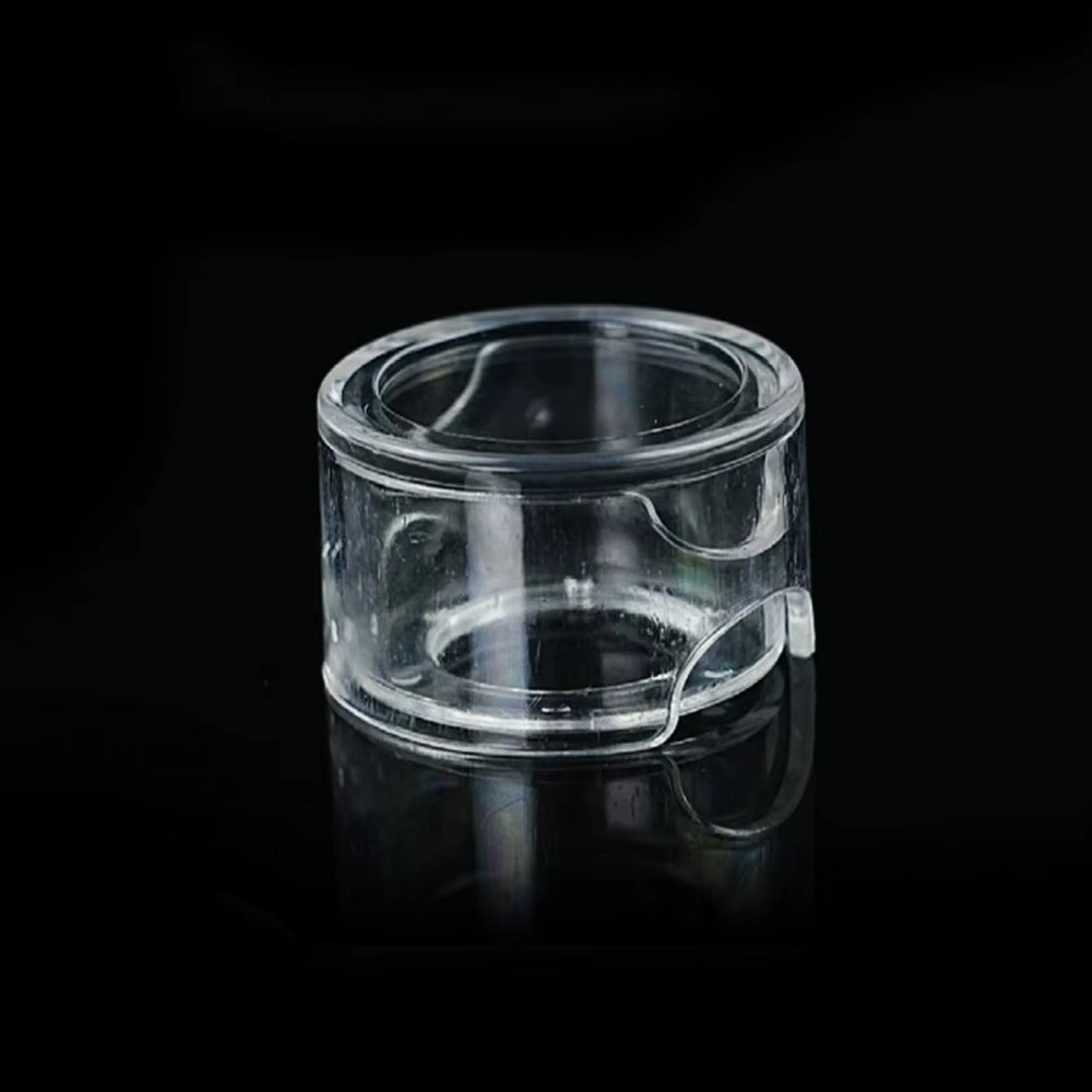 Moisture-proof Grids Acrylic Box Snooker Pool Chalk Holder, Protective Storage Box