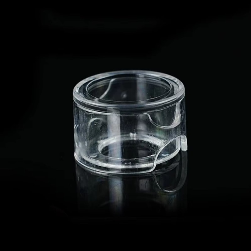 Moisture-proof Grids Acrylic Box Snooker Pool Chalk Holder, Protective Storage Box