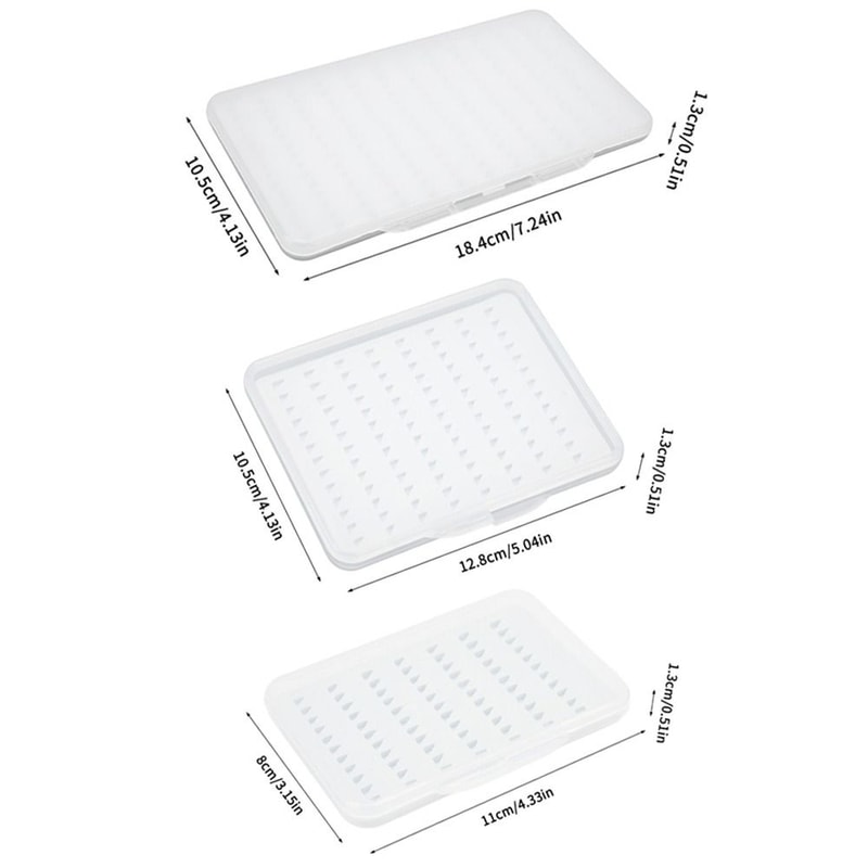 Large Capacity Fly Lures Box, Waterproof Design Fly Fishing Box with Transparent Lid