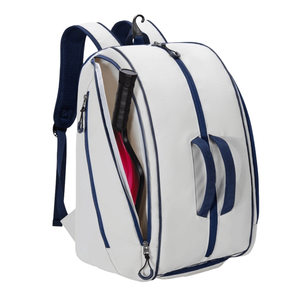 Waterproof Pickleball Backpack, Large Capacity Tennis Backpack with Shoe Compartment, Portable and Multi-functional