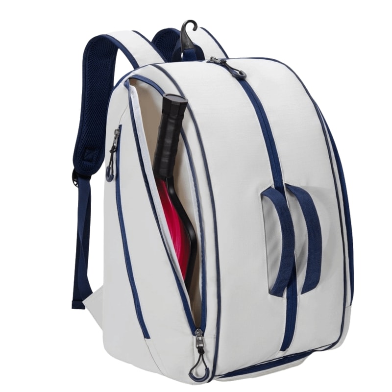 Waterproof Pickleball Backpack, Large Capacity Tennis Backpack with Shoe Compartment, Portable and Multi-functional