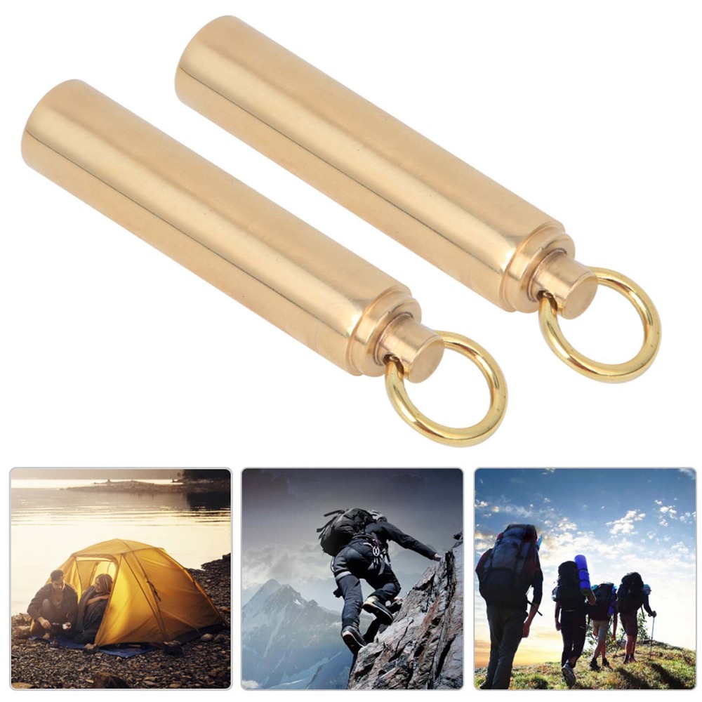 EDC Container, With Rings Waterproof Container for Hiking Activities