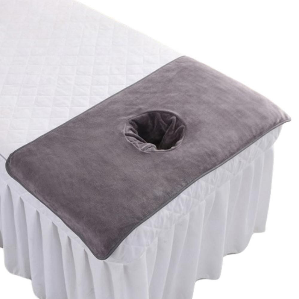 Breathable Thickened Massage Face Towel, New Soft Cotton Massage Facial Towel with Hole for Salon