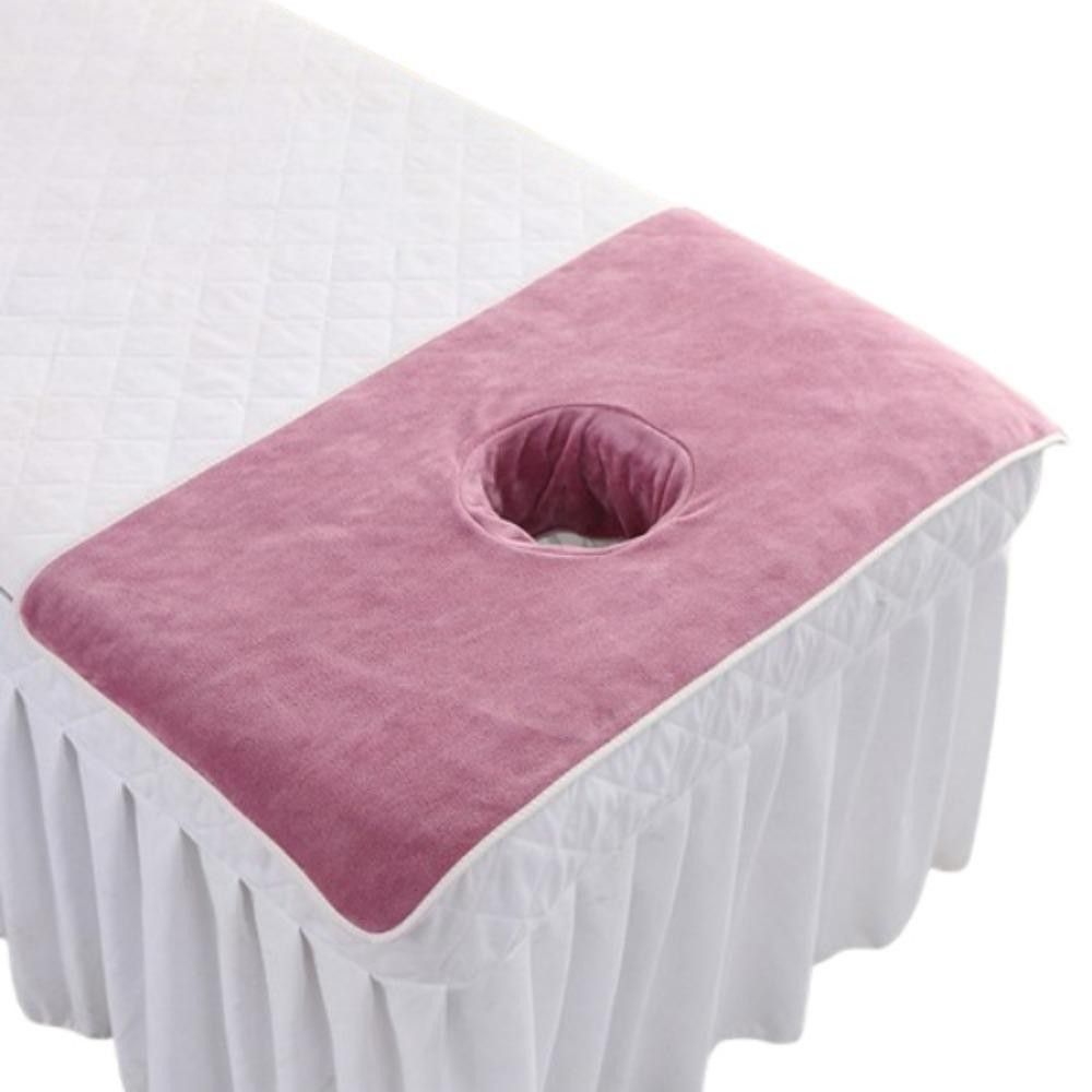 Breathable Thickened Massage Face Towel, New Soft Cotton Massage Facial Towel with Hole for Salon
