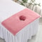 Breathable Thickened Massage Face Towel, New Soft Cotton Massage Facial Towel with Hole for Salon