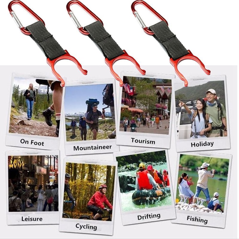 Portable Keychain Buckles, Multifunctional Water Bottle Buckle, Carrying Clip Hook, Kettle Holder