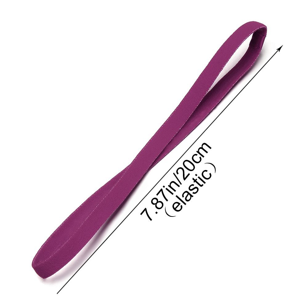 Elastic Headband for Sport, Anti-slip Hair Accessories, Rubber Sweatband Candy Color Yoga Head Bands, Head Wrap