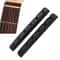 Pre-Slotted Bone Electric Guitar Nut, Black/White, Slotted Guitar Nut, Flat Bottom, Guitar Repair Tool