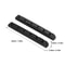 Pre-Slotted Bone Electric Guitar Nut, Black/White, Slotted Guitar Nut, Flat Bottom, Guitar Repair Tool
