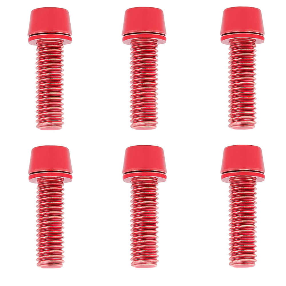 Ultralight Bike Stem Screws, Stainless Steel Handlebar Screws with Washer, Bike Stem Bolts for Easy Bike Maintenance