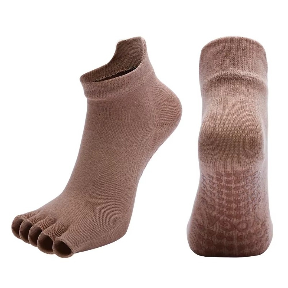 Elasticity Anti-Slip Ladies Yoga Socks, Cotton Pilates Socks, Breathable Fitness Ballet Dance Sock for Yoga Gym