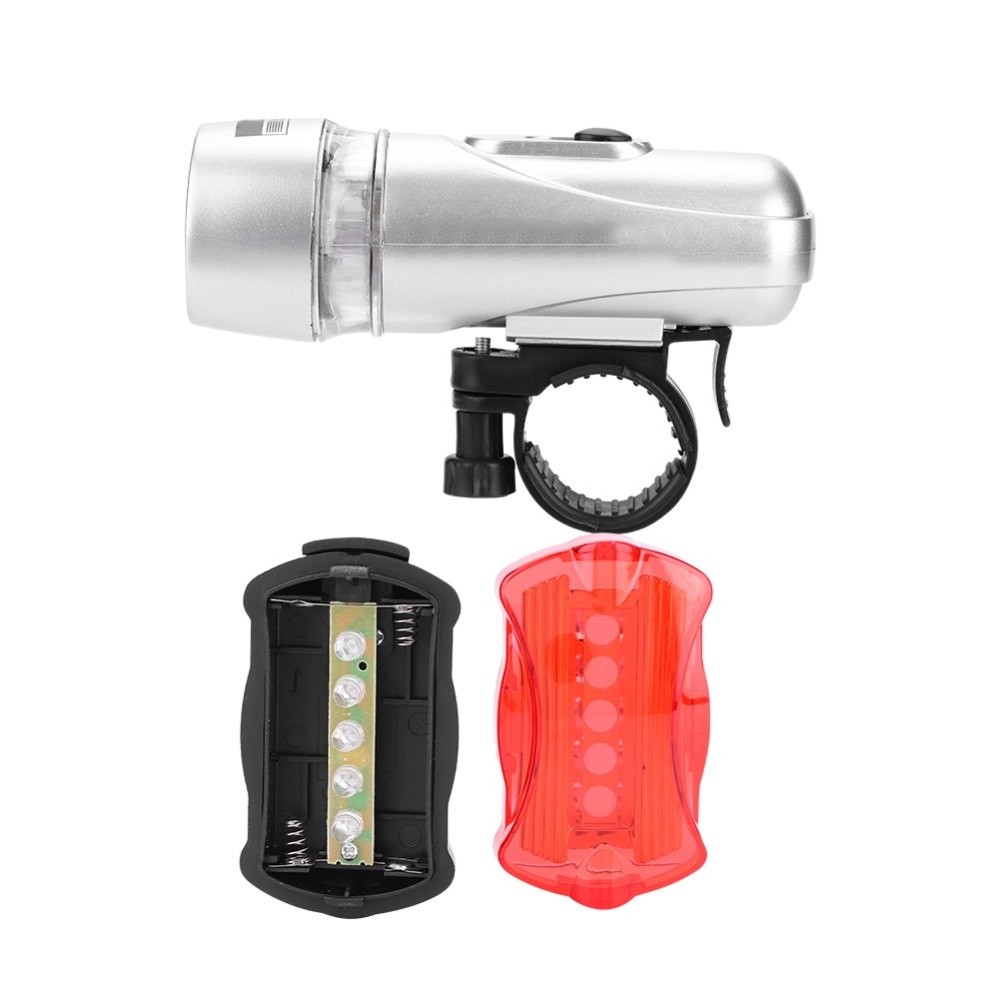 Waterproof LED Bike Light Set, High Visibility Front and Rear Lamp for Bicycles