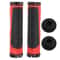 Alloy Double Lock Bicycle Grips, Ergonomic Handlebar Grips Rubber Plastic, Multi Color, Widen Holding