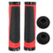 Alloy Double Lock Bicycle Grips, Ergonomic Handlebar Grips Rubber Plastic, Multi Color, Widen Holding