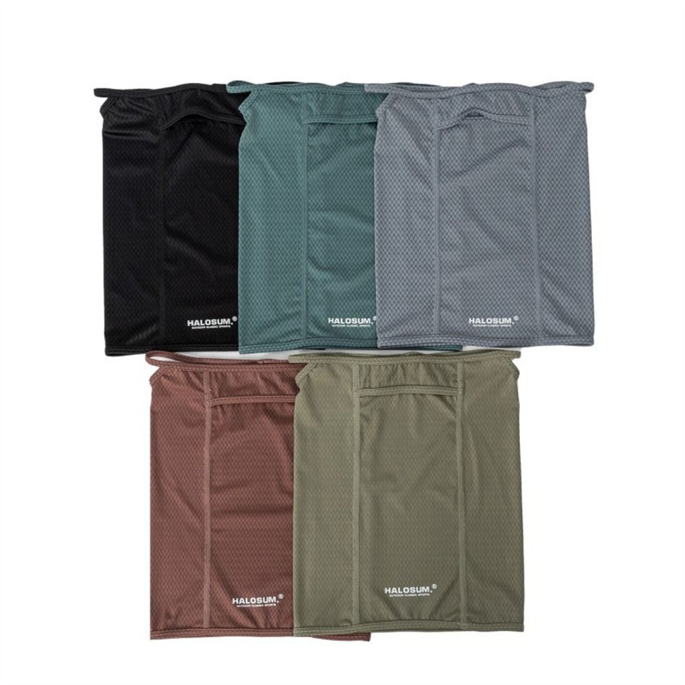 Ice Silk Breathable Full Face Mask, Fashion Windproof Dustproof Bike Mask, Solid Color UV Protection