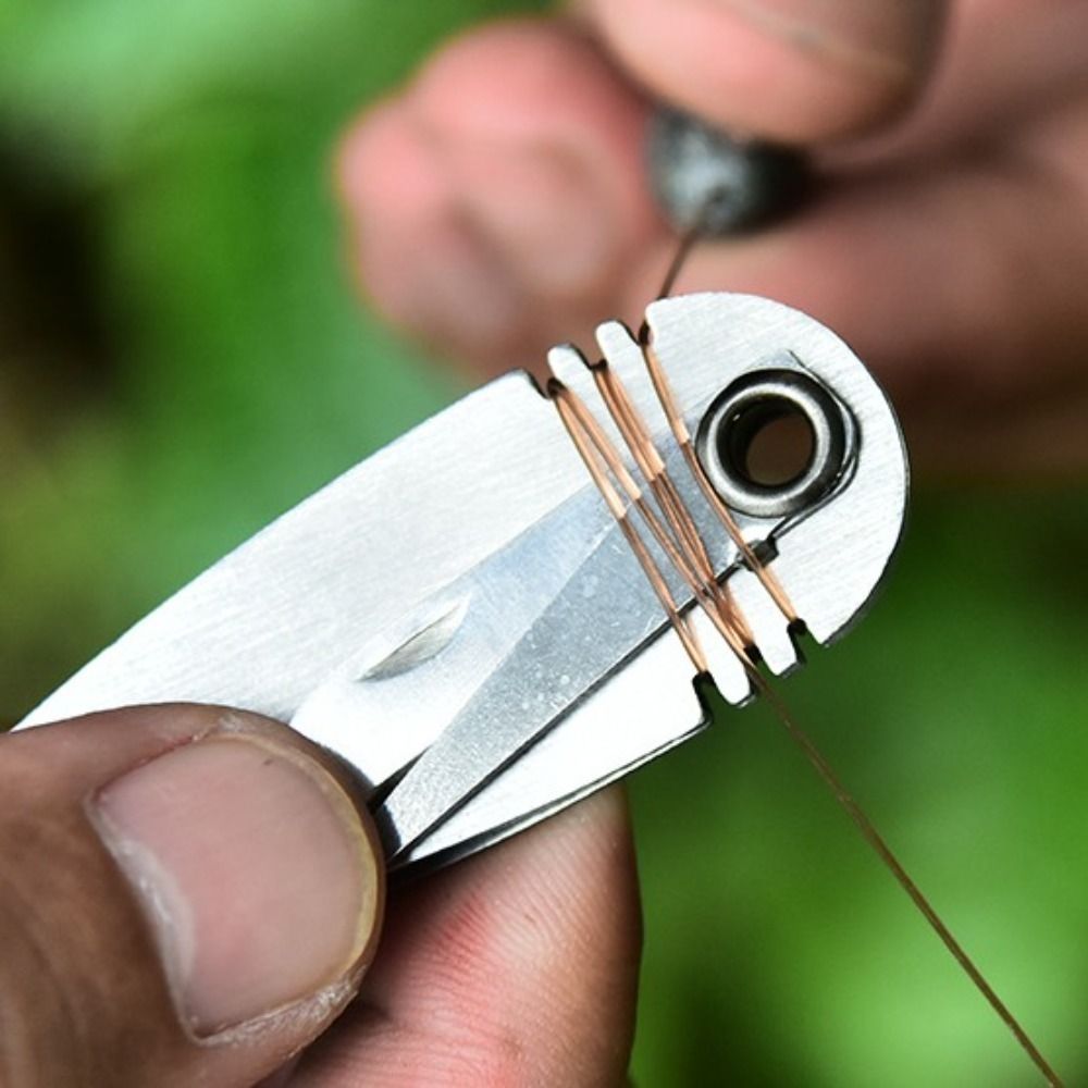 Stainless Steel Cutter Quick Knot Tying Tool, Nail Knotter Nippers, Fly Fishing Snip Clippers
