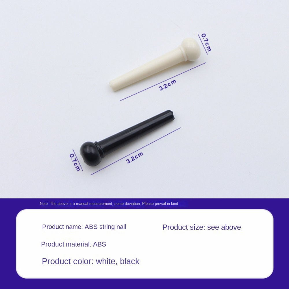 Acoustic Guitar Bridge Pin, Durable Musical Instrument Parts, Fixed Tuning Tone