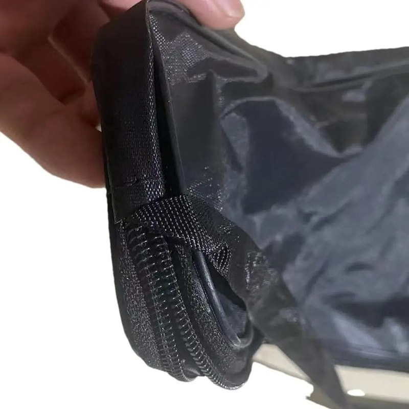 Black Court Racket Bag, Portable Waterproof Lightweight Tennis Racket Protective Cover