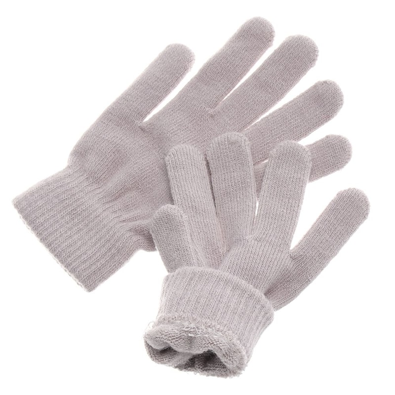 Gifts Winter Warm Thermal Wrist Warmer Wool Knitted Full Fingered Gloves Lining Mittens