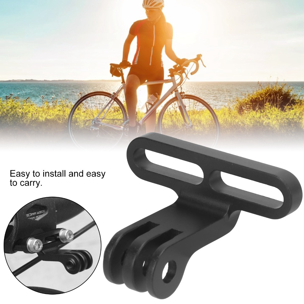 Lightweight Aluminium Alloy Bicycle Handlebar Stem Mount, Camera Holder with Easy Installation Bolts for Bikes