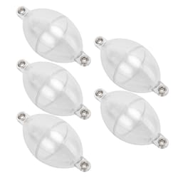 white durable oval fishing bubble floats, plastic bubble float ball for sea fishing