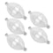 White Durable Oval Fishing Bubble Floats, Plastic Bubble Float Ball for Sea Fishing