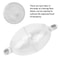 White Durable Oval Fishing Bubble Floats, Plastic Bubble Float Ball for Sea Fishing