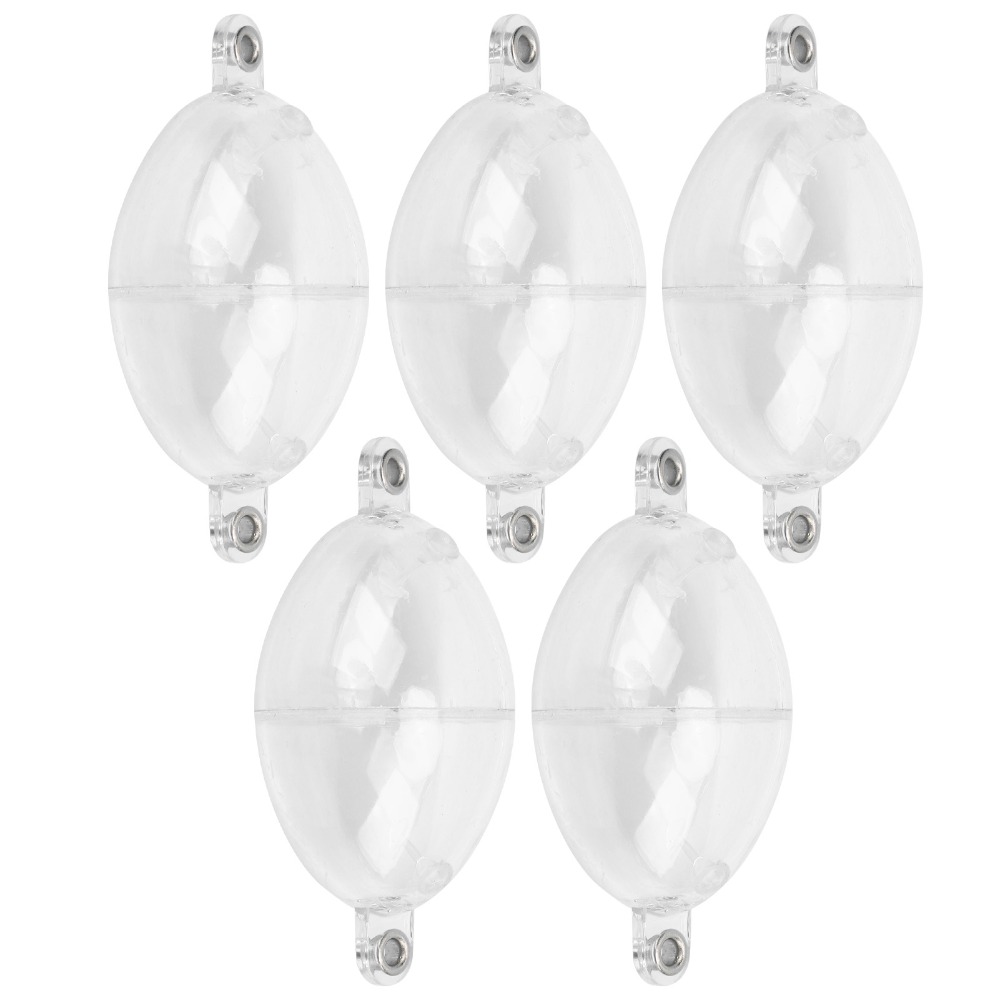 White Durable Oval Fishing Bubble Floats, Plastic Bubble Float Ball for Sea Fishing