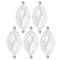 White Durable Oval Fishing Bubble Floats, Plastic Bubble Float Ball for Sea Fishing